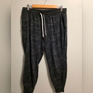 Men's Black Camouflage Jogger Pants